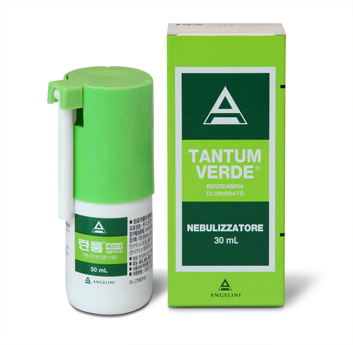 Tantum Verde Throat Spray – Mint Flavor, Benzydamine Hydrochloride 0.15%, Anti-inflammatory & Analgesic (30ml / 1 Fl Oz)