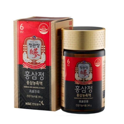 100% Korean Red Ginseng Extract 240g CheongKwanJang, Concentrated Panax Ginseng Root, Natural Energy Supplements for Men&Women, Immune Support, Boost Nitric Oxide, Blood Circulation, Brain Booster