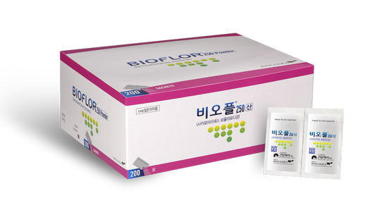 Bioflor (Saccharomyces boulardii) 250mg 200 Sachets(Enterol, Bioflora) 비오플