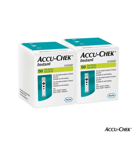 Accu-Chek Instant Strips 50 count X 2 Pack (Total 100 Pack)