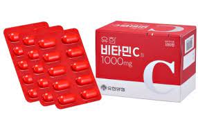 Pharmaceutical Grade Vitamin C 1000mg Tablet,  100 Tablets X 3 Blister PACK, (Total 300 Tablets)