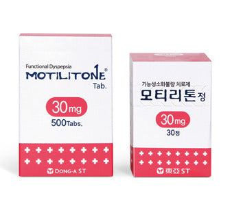 Herbal (Motilitone Tablets) for Functional dyspepsia, chronic indigestion, 30 Tablets x 2 PACK (Total 60 Tablets)  film coated 모티리톤